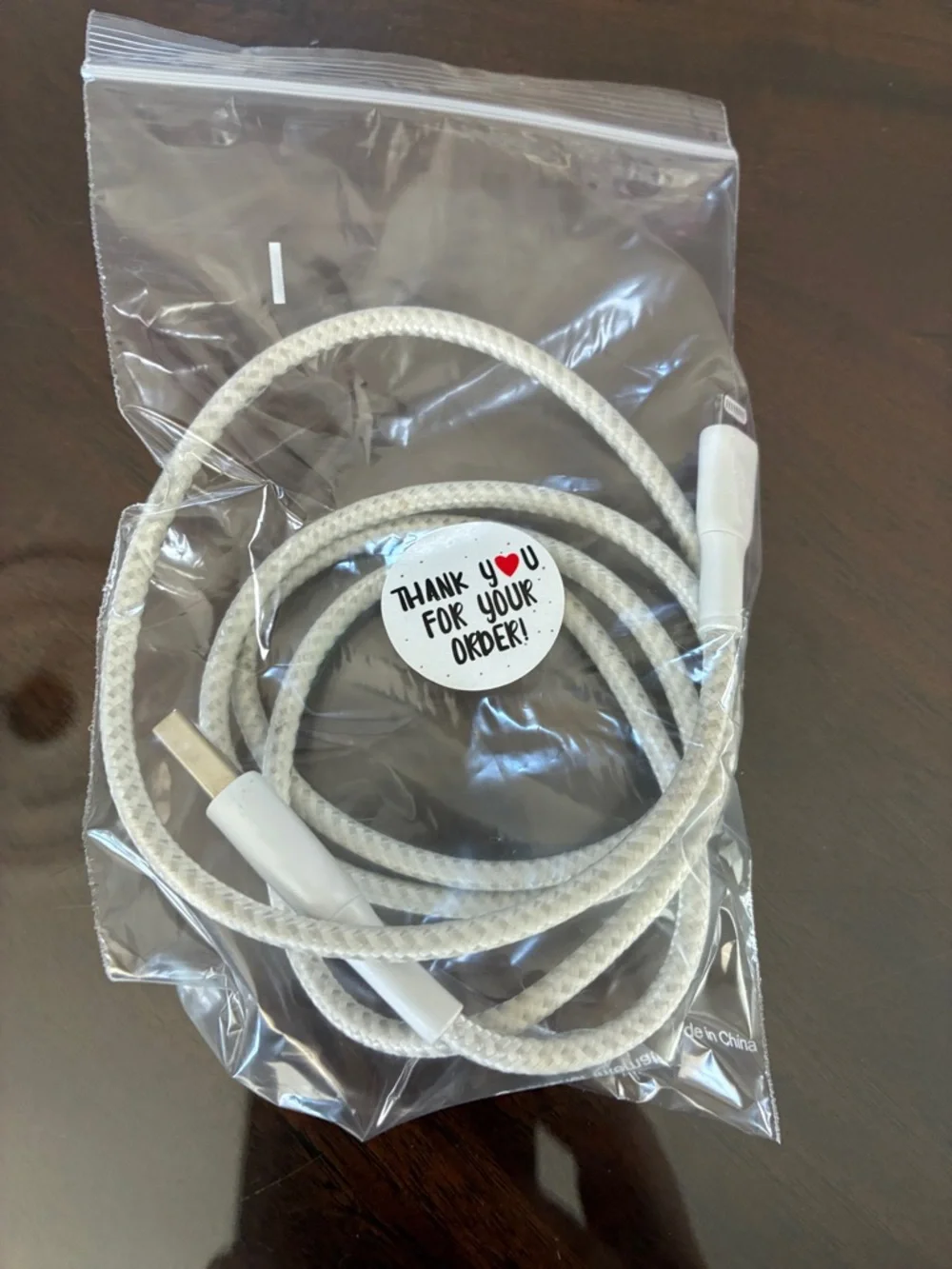 Durable Braided Charging Cables - White & Black